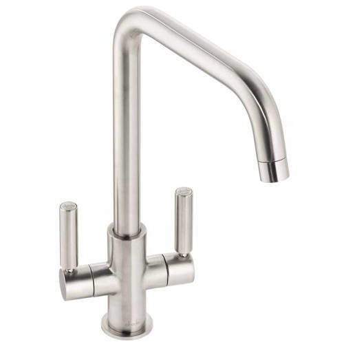 Abode Globe Quad Monobloc Kitchen Tap (Brushed Nickel).