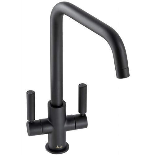 Abode Globe Quad Monobloc Kitchen Tap (Matt Black).