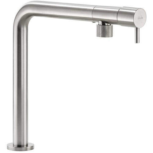 Abode Agilis Single Lever Kitchen Tap (Brushed Nickel).