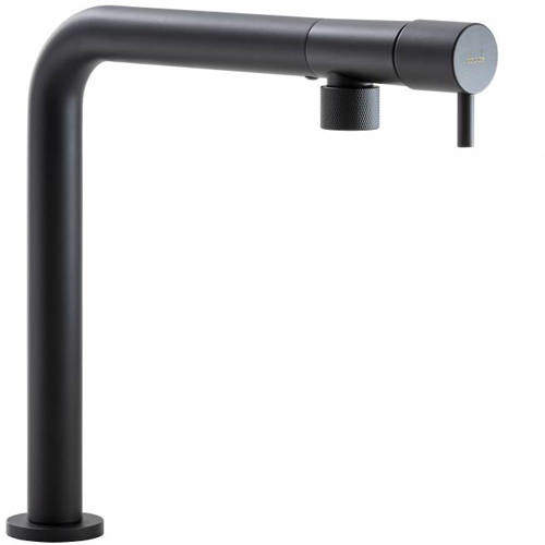 Abode Agilis Single Lever Kitchen Tap (Matt Black).