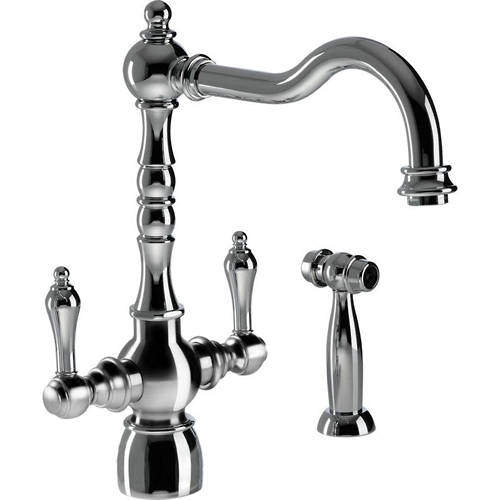 Abode Bayenne Monobloc Kitchen Tap With Handspray (Chrome).