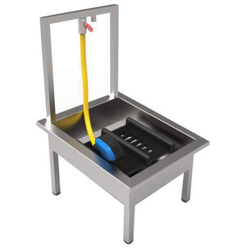 Acorn Thorn Floor Standing Boot Wash Sink (Stainless Steel).