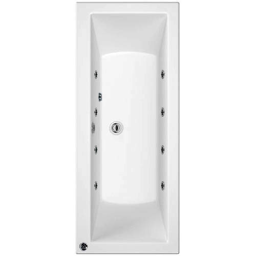 Artesan Baths Canaletto Trojancast Double Ended Bath With 8 Jets (1700x750)