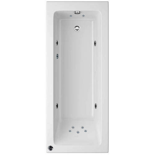 Artesan Baths Canaletto Trojancast Single Ended Bath With 11 Jet (1700x750)