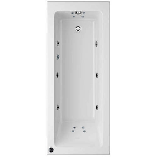 Artesan Baths Canaletto Trojancast Single Ended Bath With 14 Jet (1700x750)