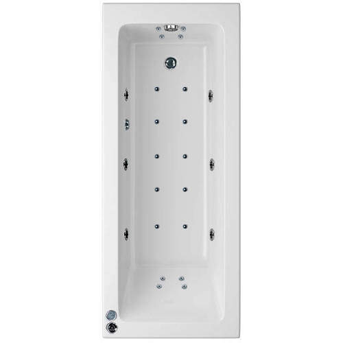 Artesan Baths Canaletto Trojancast Single Ended Bath With 24 Jet (1700x750)