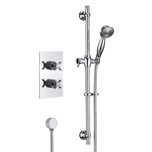 Bristan 1901 Thermostatic Shower Pack With Slide Rail Kit (Chrome).