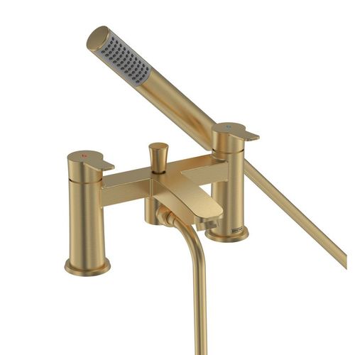 Bristan Appeal Bath Shower Mixer Tap With Kit (Brushed Brass).