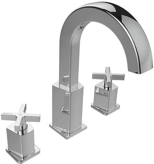 Bristan Casino 3 Hole Basin Mixer Tap With Clicker Waste (Chrome).