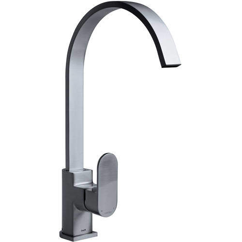 Bristan Kitchen Easy Fit Cherry Mixer Kitchen Tap (TAP ONLY, Brushed Nickel).