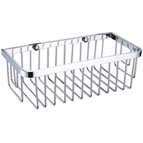 Bristan Accessories Small Wall Fixed Wire Basket (Chrome).