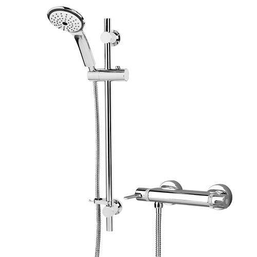 Bristan Design Exposed Bar Shower Valve & Slide Rail Kit (Chrome).