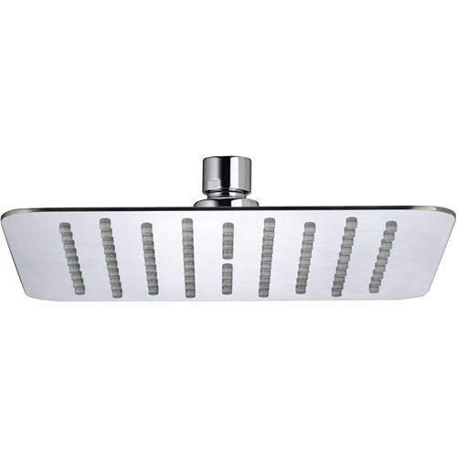 Bristan Accessories Square Fixed Shower Head (200x200mm, S Steel).