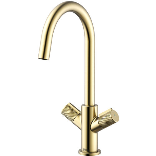 Bristan Fern Easyfit Mixer Kitchen Tap (Brushed Brass).
