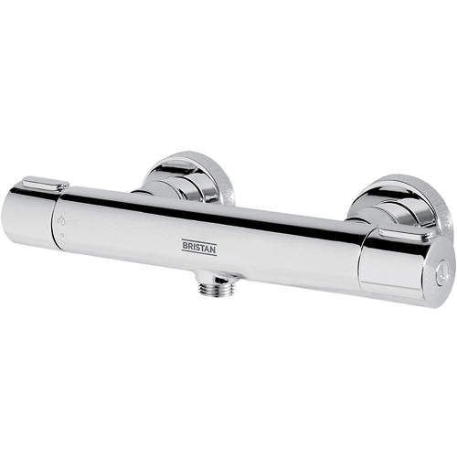Bristan Frenzy Exposed Bar Shower Valve With Dual Controls (1 Outlet, Chrome).