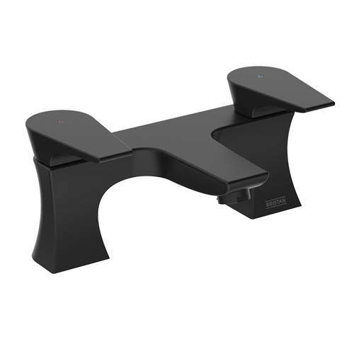 Bristan Hourglass Bath Filler Tap (Black).