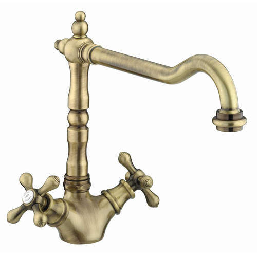 Bristan Colonial Easy Fit Colonial Mixer Kitchen Tap (TAP ONLY, Antique Bronze).