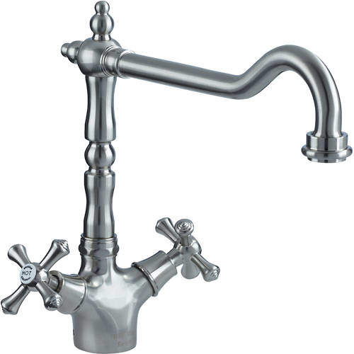 Bristan Colonial Easy Fit Colonial Mixer Kitchen Tap (TAP ONLY, Brushed Nickel).