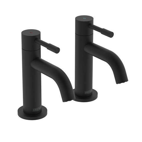 Bristan Mila Basin Taps (Pair, Black).