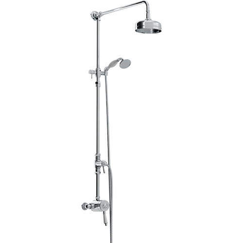 Bristan 1901 Thermostatic Rigid Riser Kit With 2 Heads (Chrome).