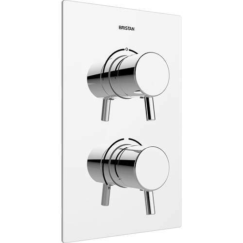 Bristan Prism Concealed Shower Valve (2 Outlets, Chrome).