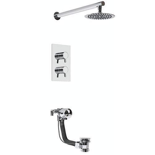 Bristan Prism Bath & Shower Pack With Round Head & Filler (Chrome).