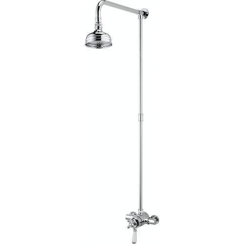 Bristan Regency Exposed Shower Valve With Rigid Riser Kit (Chrome).