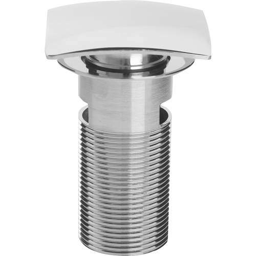 Bristan Accessories Square Clicker Basin Waste (Slotted, Chrome).