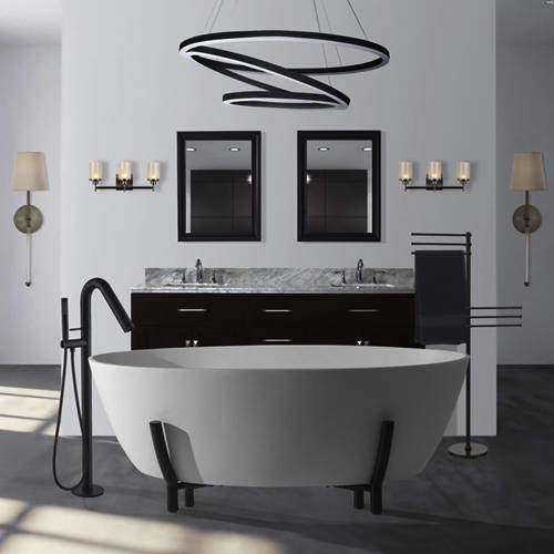 BC Designs Essex Bath With Stand 1510mm (Polished White).