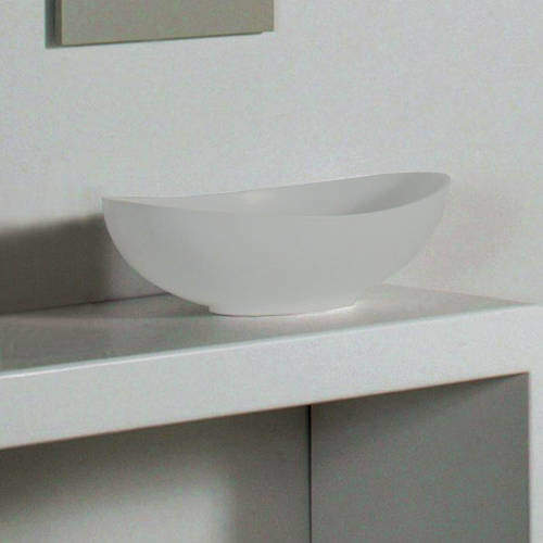 BC Designs Kurv ColourKast Basin 615mm (Powder Grey).