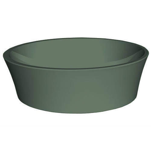 BC Designs Delicata ColourKast Basin 450mm (Khaki Green).