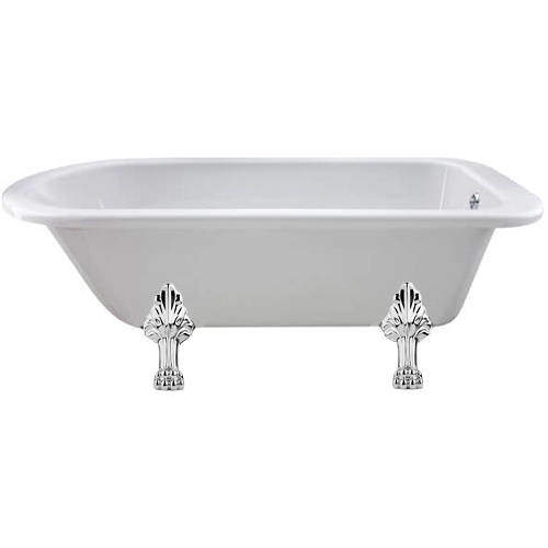 BC Designs Mistley Single Ended Bath 1700mm With Feet Set 2 (White).