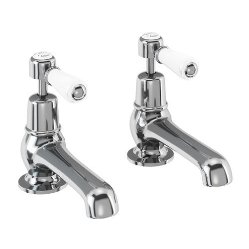 Burlington Kensington Basin Taps 5" (Chrome & White).