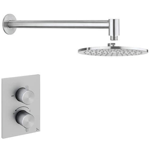 Crosswater 3ONE6 Shower Pack With Wall Head 300mm (S Steel).