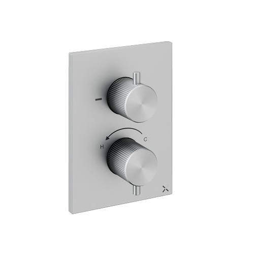 Crosswater 3ONE6 Crossbox 1 Outlet Shower Valve (Stainless Steel).