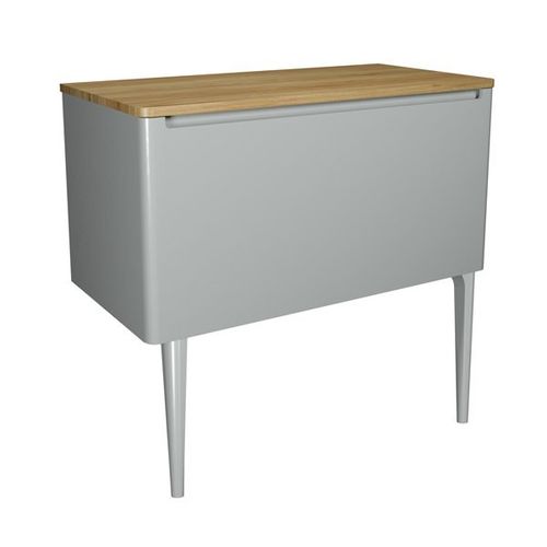 Crosswater Artist Vanity Unit With Storm Grey Legs (1000mm, Storm Grey Matt).