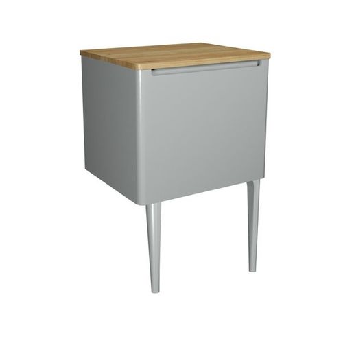 Crosswater Artist Vanity Unit With Storm Grey Legs (600mm, Storm Grey Matt).