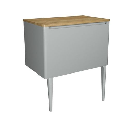 Crosswater Artist Vanity Unit With Storm Grey Legs (800mm, Storm Grey Matt).