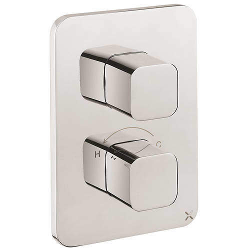 Crosswater Glide II Crossbox 3 Outlet Shower Valve (Chrome).