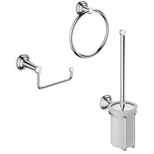 Crosswater Belgravia Bathroom Accessories Pack 4 (Chrome).