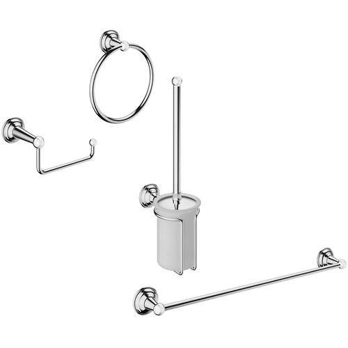 Crosswater Belgravia Bathroom Accessories Pack 5 (Chrome).