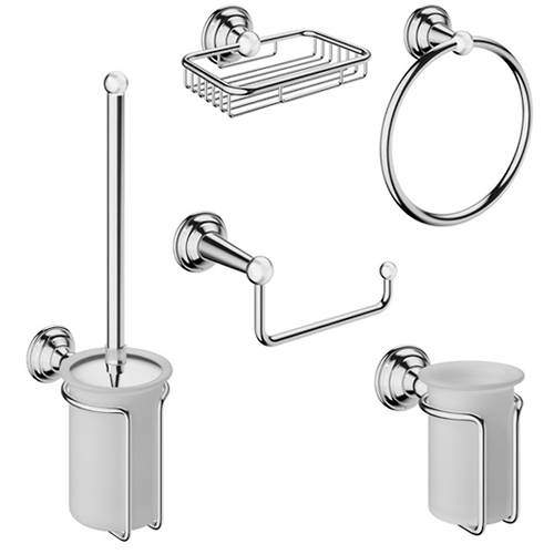 Crosswater Belgravia Bathroom Accessories Pack 8 (Chrome).