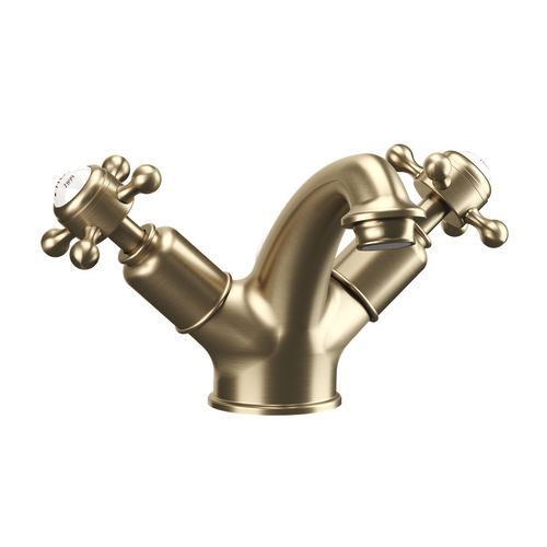 Crosswater Belgravia Basin Mixer Tap (Crosshead, Br Brass).