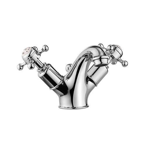 Crosswater Belgravia Basin Mixer Tap With Waste (Crosshead, Chrome).