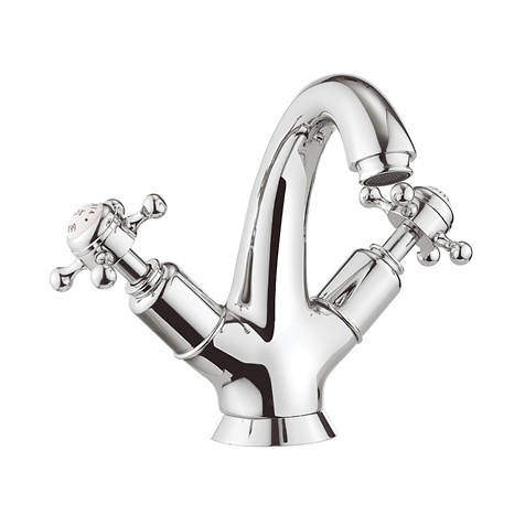 Crosswater Belgravia Highneck Basin Mixer Tap (Crosshead, Chrome).