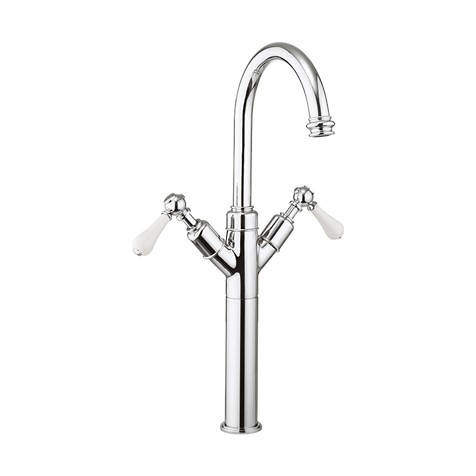 Crosswater Belgravia Tall Basin Mixer Tap (Lever, Chrome).