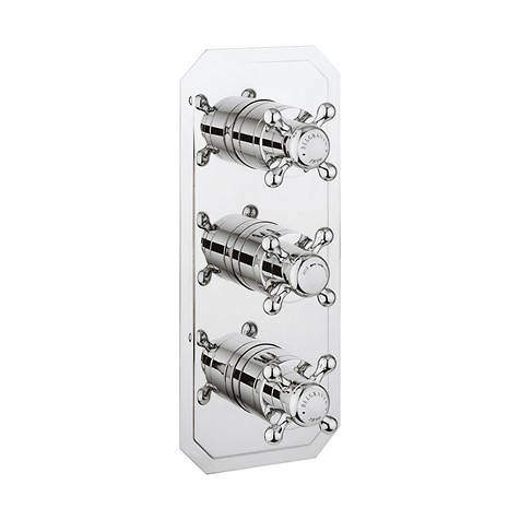 Crosswater Belgravia Crosshead 2 Outlet Shower Valve (Vertical, Chrome).