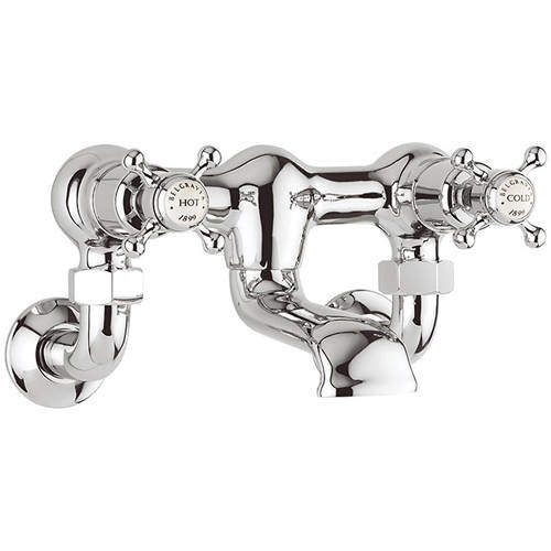 Crosswater Belgravia Wall Mounted Bath Filler Tap (Crosshead, Chrome).