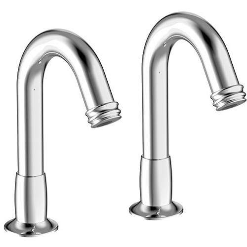 Crosswater Belgravia 2 x Sensor Deck Mounted Basin Taps (Chrome).