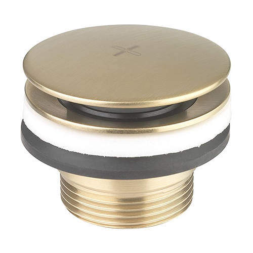 Crosswater MPRO Click Clack Basin Waste (Brushed Brass).